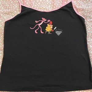 Black and Pink Women's Pajama Top